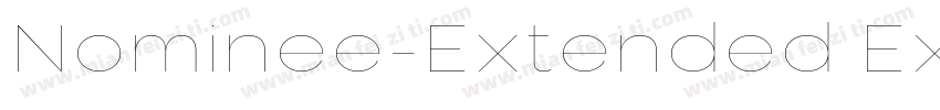 Nominee-Extended Extended字体转换